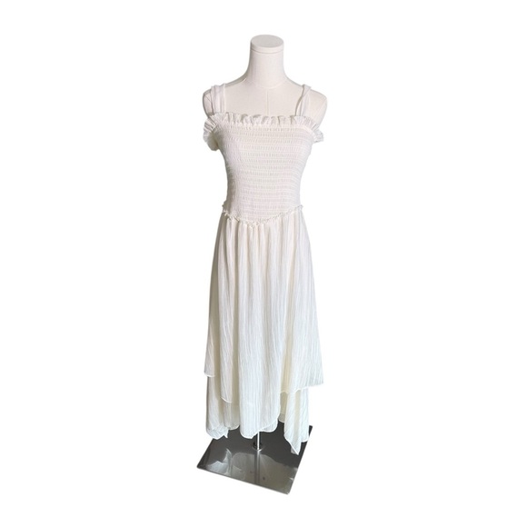 RAMY BROOK - NWT Luella Pleated Chiffon Handkerchief Midi Dress Sz M - Picture 3 of 10